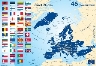 Map of the Council of Europe 46 member states